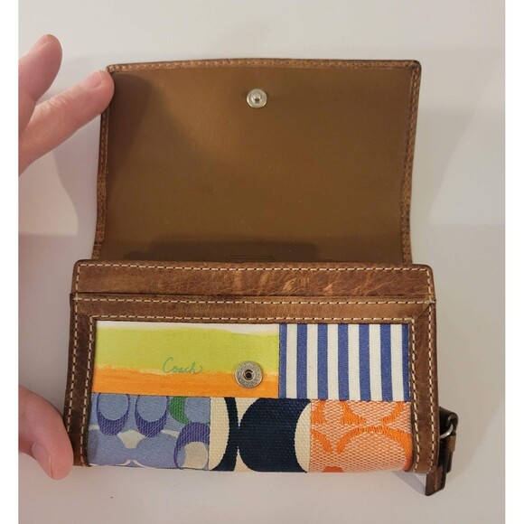 Coach Vintage Y2K Hampton Patchwork Handbag Purse & Tri-Fold Wallet - Picture 9 of 10